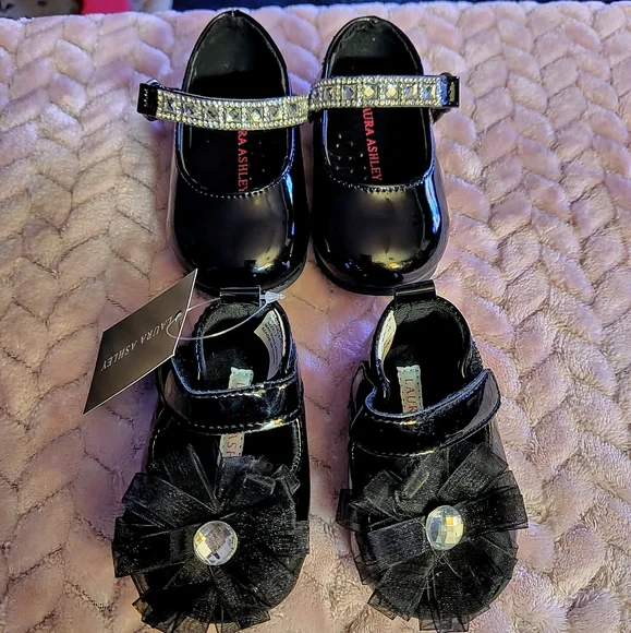Laura Ashley Shoes Baby Girl Rhinestone Dress Shoe Bundle